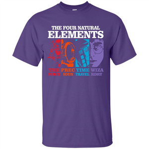 Movie T-shirt The Four Natural Elements T-shirt Purple S 