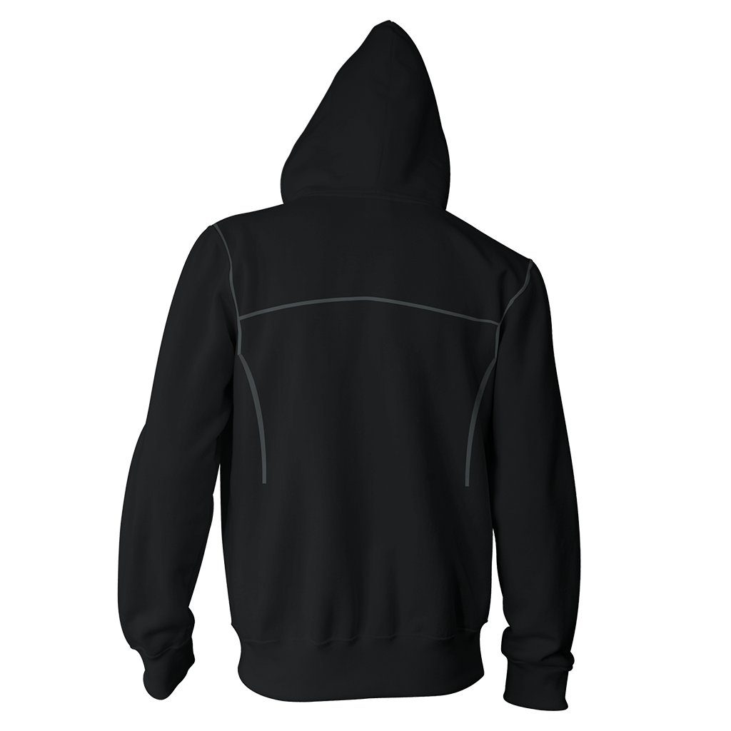 Kingdom Hearts III Roxas Cosplay Zip Up Hoodie Jacket   