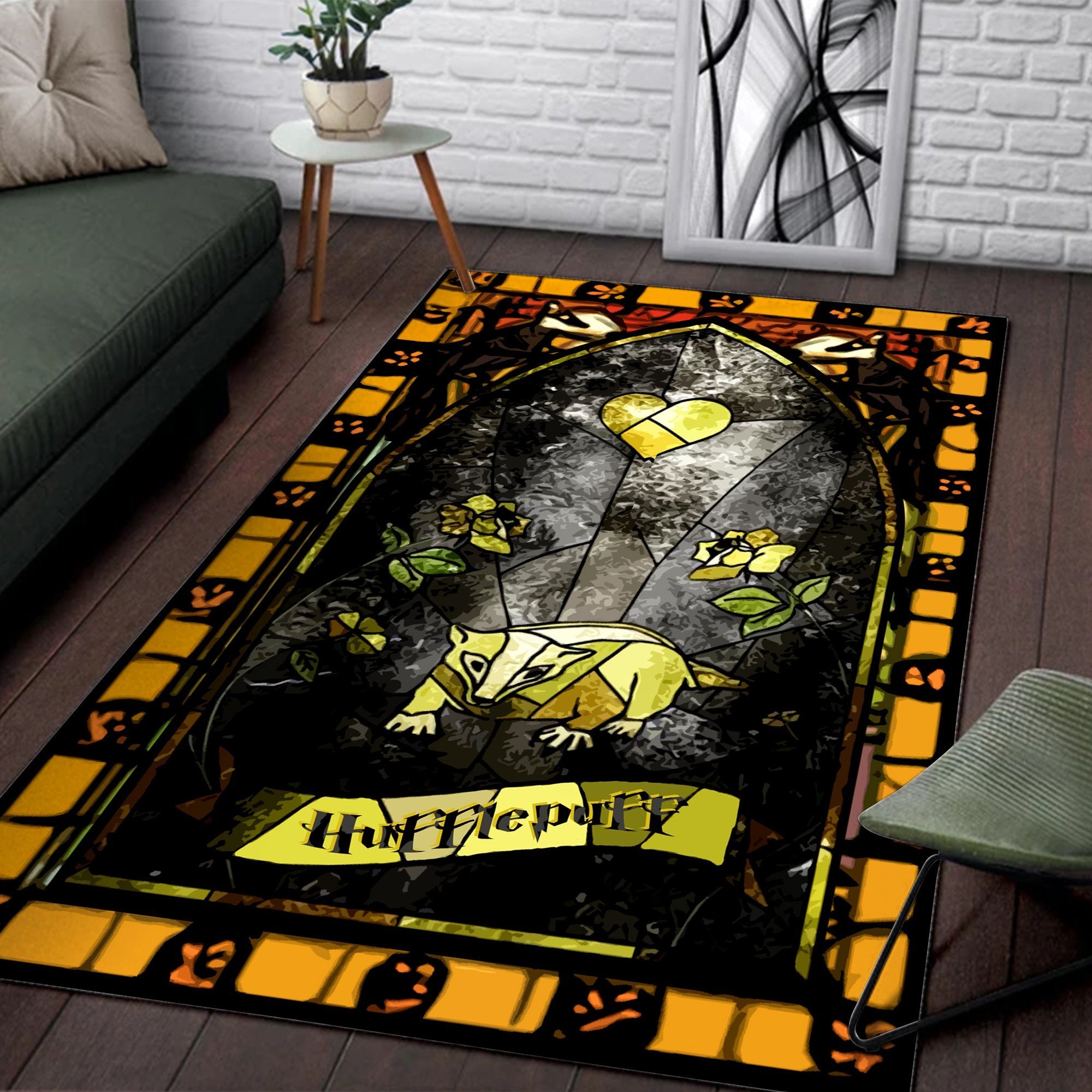 Harry Potter Hufflepuff  Square Rug Standard (150x90cm)  