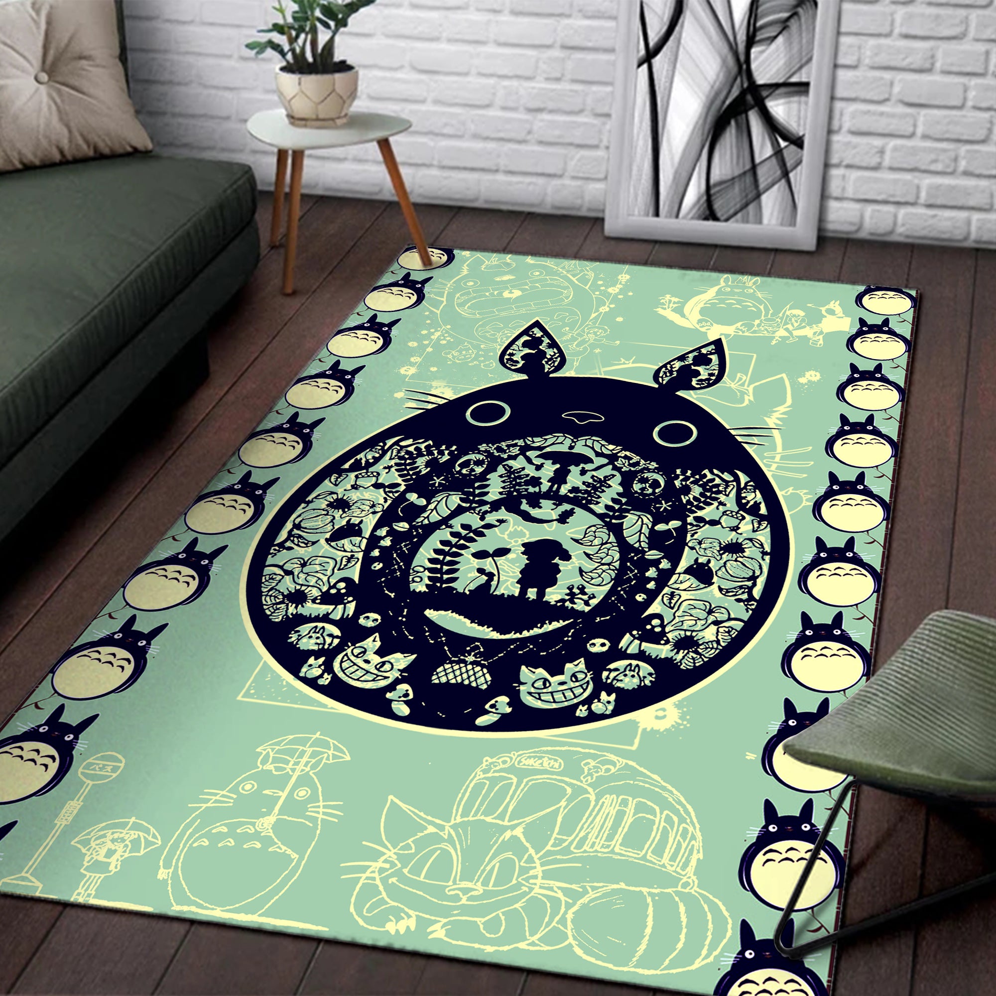 My Neighbor Totoro Square Rug Standard (150x90ccm)  