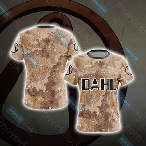 Borderlands - DAHL Camo Style Version 4 Unisex 3D T-shirt S  