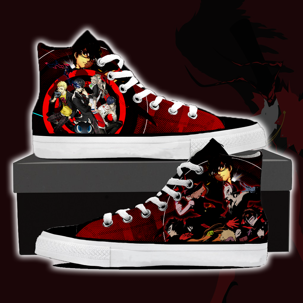 Persona 5 High Top Canvas Shoes MoveekBuddyShop