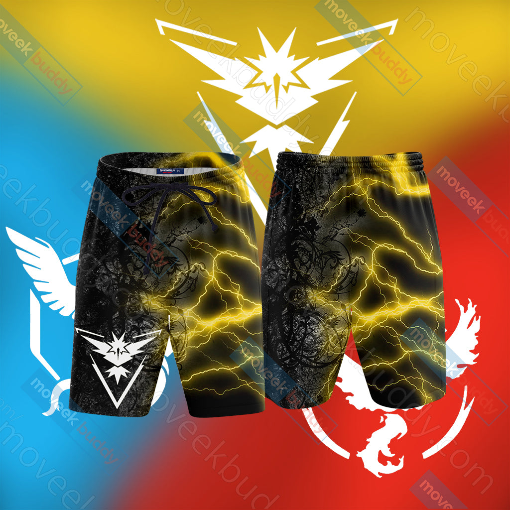 Pokemon Go - House Instinct There Is No Shelter From The Storm Beach Shorts US/EU XXS (ASIAN S)  