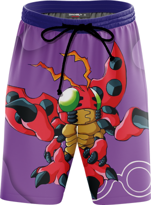 Digimon Tentomon Unisex 3D Beach Shorts   