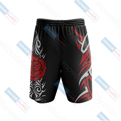 RWBY Ruby Rose Symbol Beach Shorts   