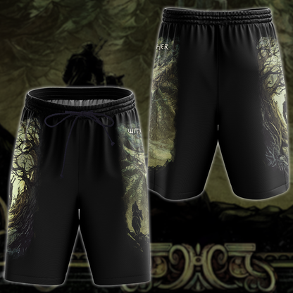 The Witcher Video Game 3D All Over Printed T-shirt Tank Top Zip Hoodie Pullover Hoodie Hawaiian Shirt Beach Shorts Jogger Beach Shorts S 