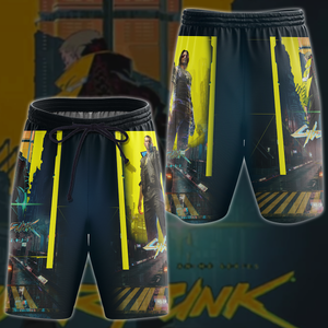 Cyberpunk 2077 Video Game 3D All Over Print T-shirt Tank Top Zip Hoodie Pullover Hoodie Hawaiian Shirt Beach Shorts Jogger Beach Shorts S 