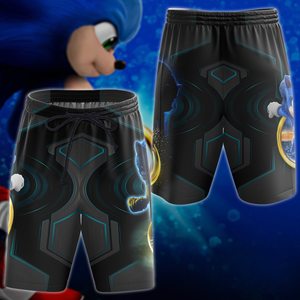Sonic The Hedgehog Video Game 3D All Over Print T-shirt Tank Top Zip Hoodie Pullover Hoodie Hawaiian Shirt Beach Shorts Jogger Beach Shorts S 