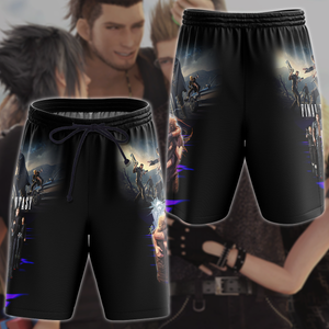 Final Fantasy XV Video Game 3D All Over Print T-shirt Tank Top Zip Hoodie Pullover Hoodie Hawaiian Shirt Beach Shorts Jogger Beach Shorts S 