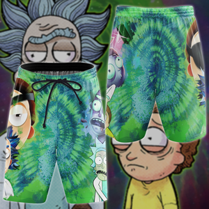 Rick and Morty 3D All Over Print T-shirt Tank Top Zip Hoodie Pullover Hoodie Hawaiian Shirt Beach Shorts Jogger Beach Shorts S 