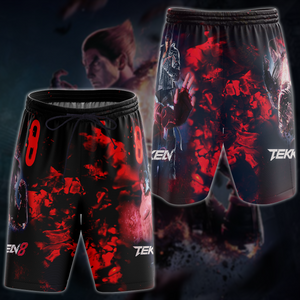 Tekken 8 Video Game 3D All Over Printed T-shirt Tank Top Zip Hoodie Pullover Hoodie Hawaiian Shirt Beach Shorts Jogger Beach Shorts S 