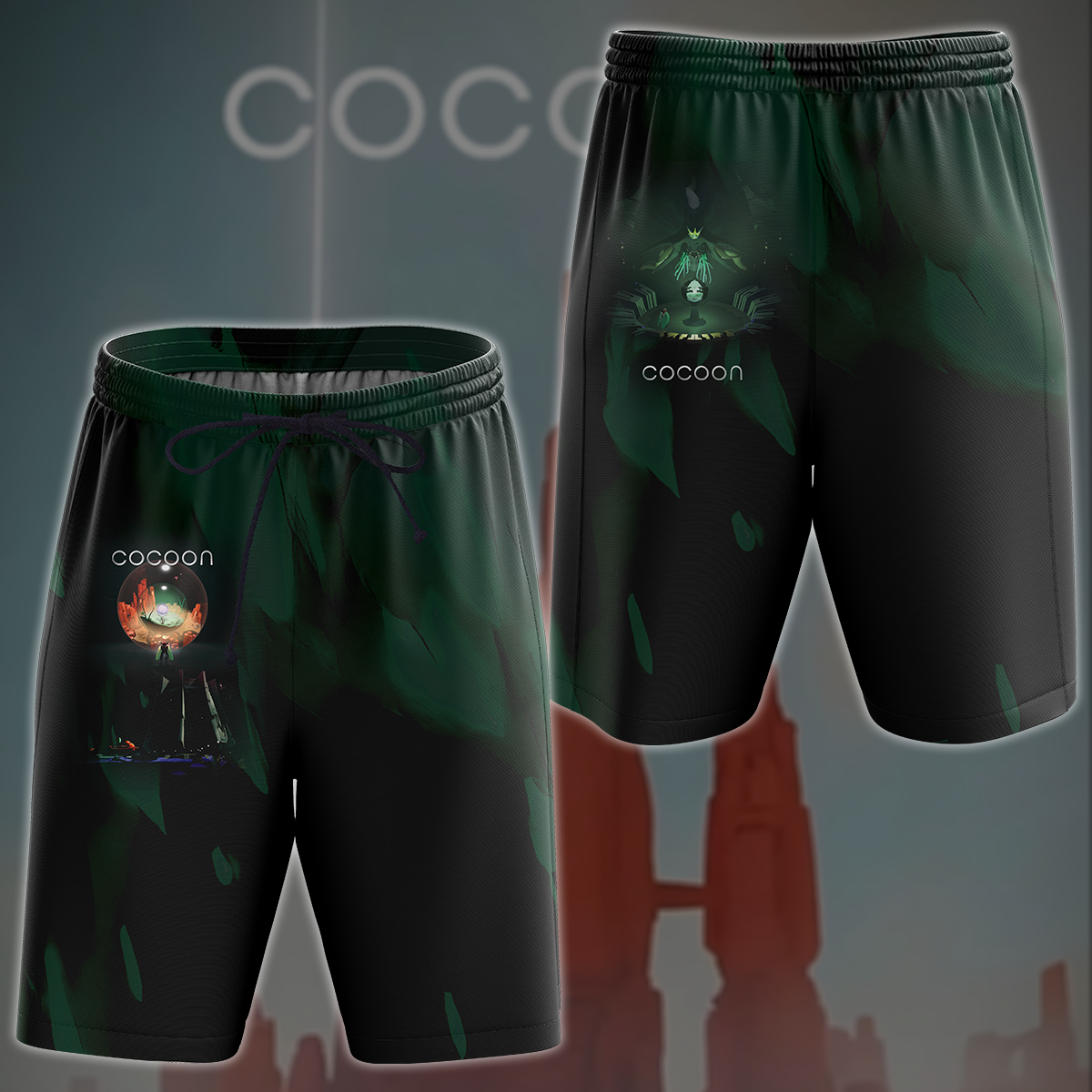 COCOON Video Game All Over Printed T-shirt Tank Top Zip Hoodie Pullover Hoodie Hawaiian Shirt Beach Shorts Joggers Beach Shorts S 