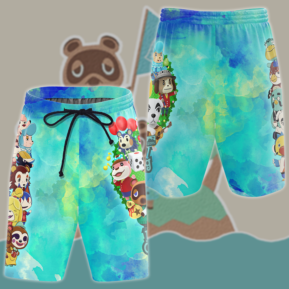 Animal Crossing New Horizons Video Game 3D All Over Print T-shirt Tank Top Zip Hoodie Pullover Hoodie Hawaiian Shirt Beach Shorts Jogger Beach Shorts S 