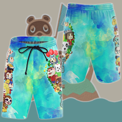 Animal Crossing New Horizons Video Game 3D All Over Print T-shirt Tank Top Zip Hoodie Pullover Hoodie Hawaiian Shirt Beach Shorts Jogger Beach Shorts S 