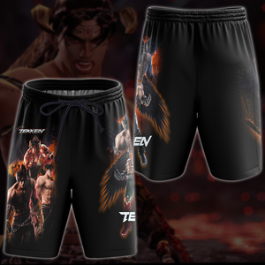 Tekken Jin Kazama Video Game 3D All Over Print T-shirt Tank Top Zip Hoodie Pullover Hoodie Hawaiian Shirt Beach Shorts Jogger Joggers S 