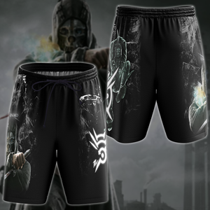 Dishonored Video Game 3D All Over Printed T-shirt Tank Top Zip Hoodie Pullover Hoodie Hawaiian Shirt Beach Shorts Jogger Beach Shorts S 