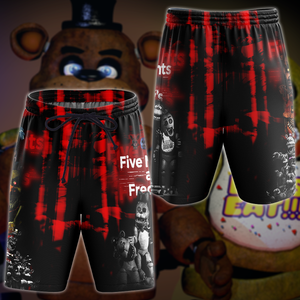 Five Nights At Freddy's Video Game 3D All Over Print T-shirt Tank Top Zip Hoodie Pullover Hoodie Hawaiian Shirt Beach Shorts Jogger Beach Shorts S 
