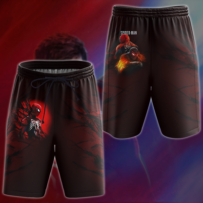 Spider-Man 2 Video Game All Over Printed T-shirt Tank Top Zip Hoodie Pullover Hoodie Hawaiian Shirt Beach Shorts Joggers Beach Shorts S 