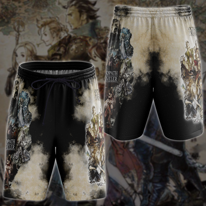 Octopath Traveler Video Game 3D All Over Printed T-shirt Tank Top Zip Hoodie Pullover Hoodie Hawaiian Shirt Beach Shorts Jogger Beach Shorts S 