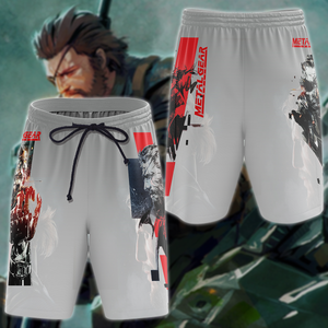 Metal Gear Solid Video Game 3D All Over Print T-shirt Tank Top Zip Hoodie Pullover Hoodie Hawaiian Shirt Beach Shorts Jogger Beach Shorts S 