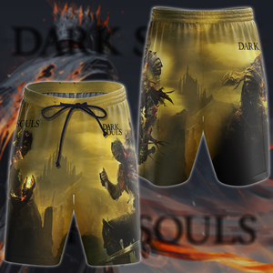 Dark Souls Video Game 3D All Over Print T-shirt Tank Top Zip Hoodie Pullover Hoodie Hawaiian Shirt Beach Shorts Jogger Beach Shorts S 