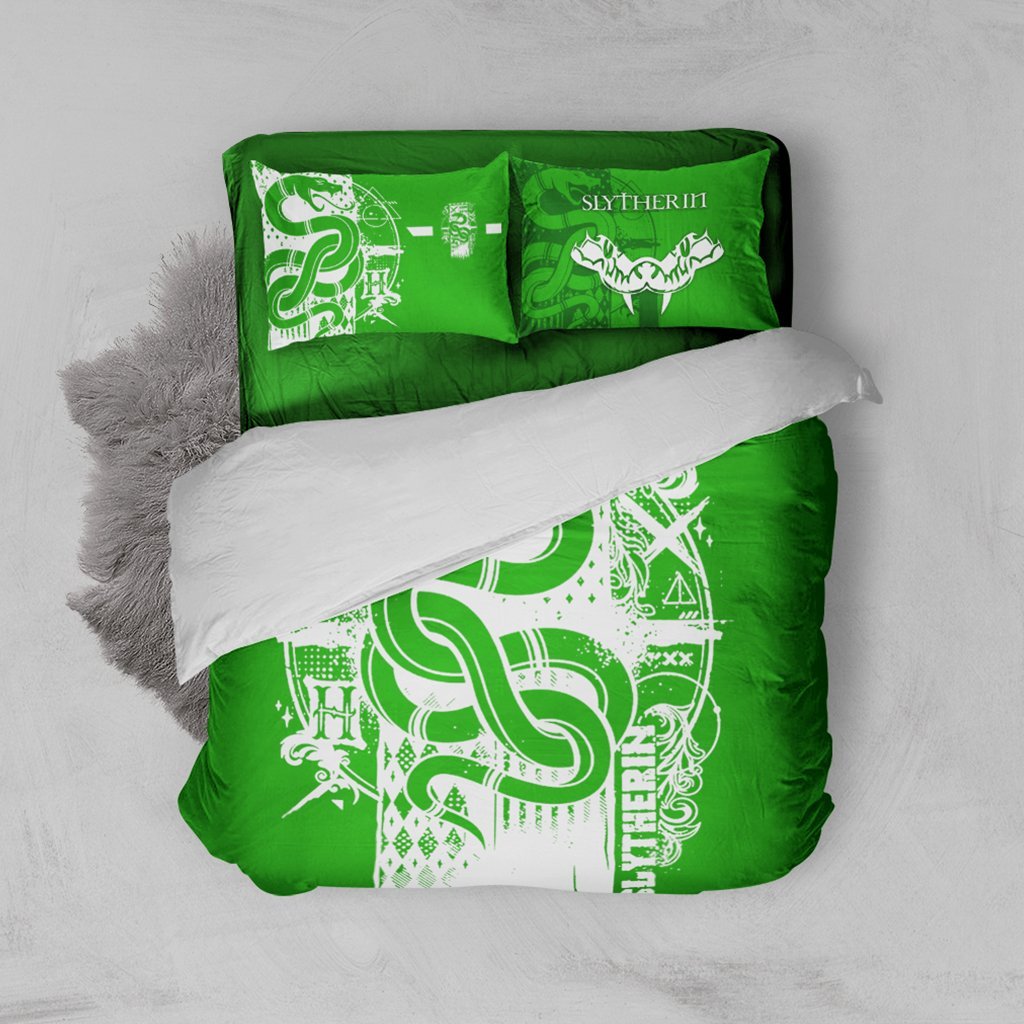 Quidditch Slytherin Harry Potter Bed Set Twin (3PCS)  