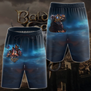 Baldur's Gate 3 Video Game All-Over T-shirt Hoodie Tank Top Hawaiian Shirt Beach Shorts Joggers Beach Shorts S 