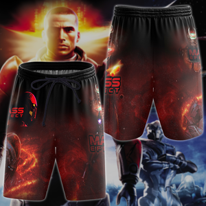 Mass Effect Video Game 3D All Over Print T-shirt Tank Top Zip Hoodie Pullover Hoodie Hawaiian Shirt Beach Shorts Jogger Beach Shorts S 