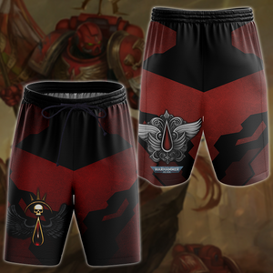 Warhammer 40K Blood Angels Video Game All-Over T-shirt Hoodie Tank Top Hawaiian Shirt Beach Shorts Joggers Beach Shorts S 