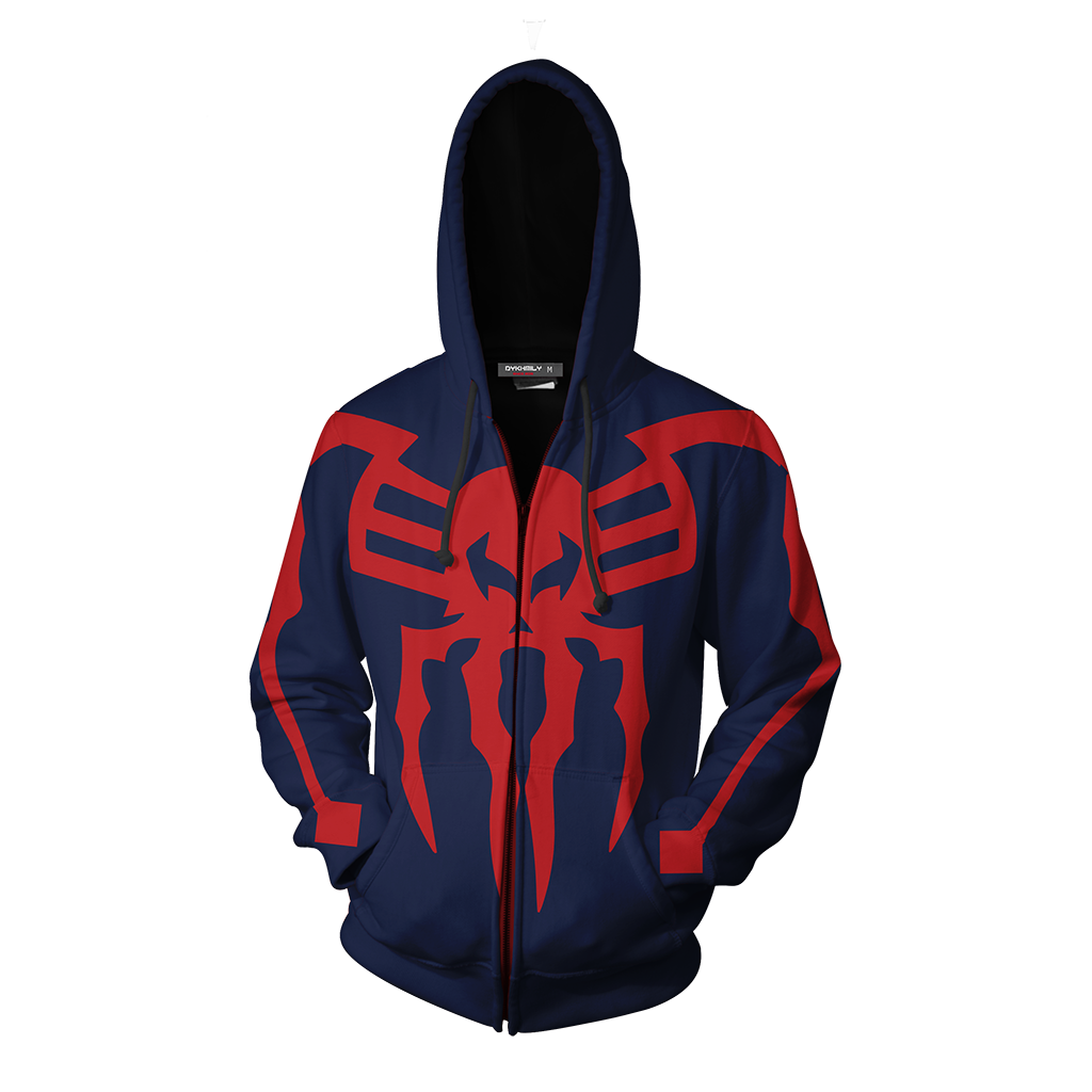 Spider-Man 2099 Cosplay PS4 Zip Up Hoodie Jacket - MoveekBuddyShop