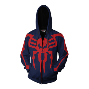 Spider-Man 2099 Cosplay PS4 Zip Up Hoodie Jacket   