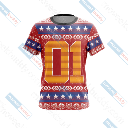 The Dukes Of Hazzard General Lee Unisex 3D T-shirt   