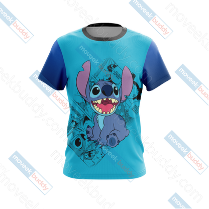 Stitch - Ohana Means Family Unisex 3D T-shirt   