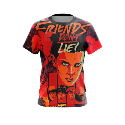 Stranger Things Friends Don't Lie Unisex 3D T-shirt   