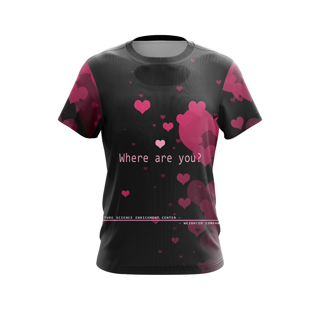 Portal Companion Cube Unisex 3D T-shirt   
