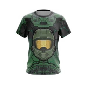 Halo 5 Master Chief HUD Helmet Unisex 3D T-shirt   