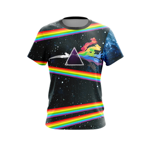 Pink Floyd - The dark side of the moon album cover Unisex 3D T-shirt   