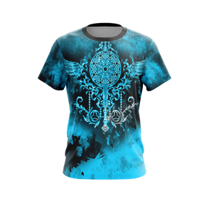 Final Fantasy XIV - Neon Class Emblem Unisex 3D T-shirt   