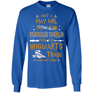 Harry Potter T-shirt Just A May Girl Living In A Muggle World   