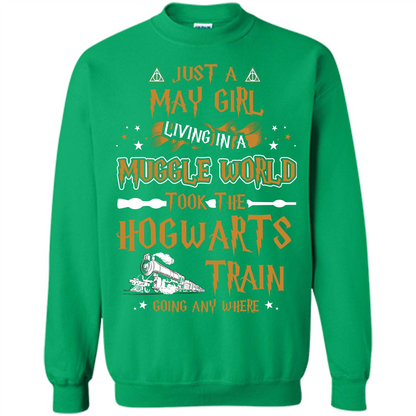 Harry Potter T-shirt Just A May Girl Living In A Muggle World   
