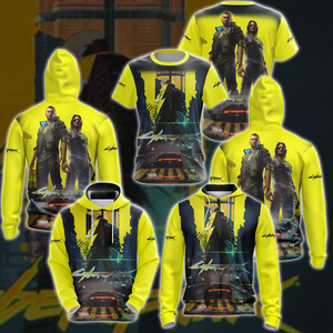 Cyberpunk 2077 Video Game 3D All Over Print T-shirt Tank Top Zip Hoodie Pullover Hoodie Hawaiian Shirt Beach Shorts Jogger   