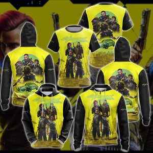 Cyberpunk 2077 Video Game 3D All Over Printed T-shirt Tank Top Zip Hoodie Pullover Hoodie Hawaiian Shirt Beach Shorts Jogger   
