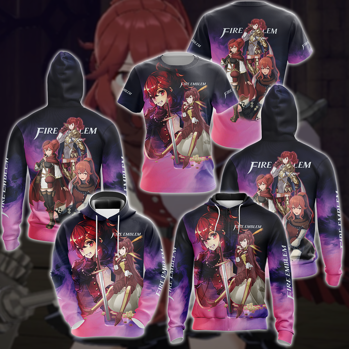 Fire Emblem - Anna Video Game 3D All Over Printed T-shirt Tank Top Zip Hoodie Pullover Hoodie Hawaiian Shirt Beach Shorts Jogger   