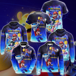 Mario + Rabbids Sparks of Hope Video Game 3D All Over Printed T-shirt Tank Top Zip Hoodie Pullover Hoodie Hawaiian Shirt Beach Shorts Jogger   