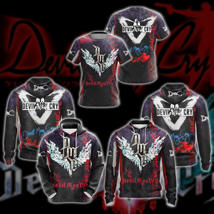 Devil May Cry All Over Print T-shirt Tank Top Zip Hoodie Pullover Hoodie Hawaiian Shirt   