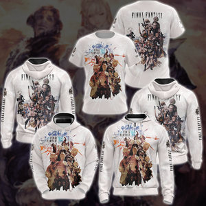 Final Fantasy XIV Video Game 3D All Over Print T-shirt Tank Top Zip Hoodie Pullover Hoodie Hawaiian Shirt Beach Shorts Jogger   