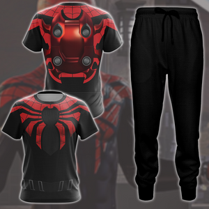 Spider-Man 2 Peter Parker Superior Suit Cosplay Video Game All Over Printed T-shirt Tank Top Zip Hoodie Pullover Hoodie Hawaiian Shirt Beach Shorts Joggers   