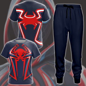 Spider-Man 2 Miles Morales 2099 Suit Cosplay Video Game All Over Printed T-shirt Tank Top Zip Hoodie Pullover Hoodie Hawaiian Shirt Beach Shorts Joggers   