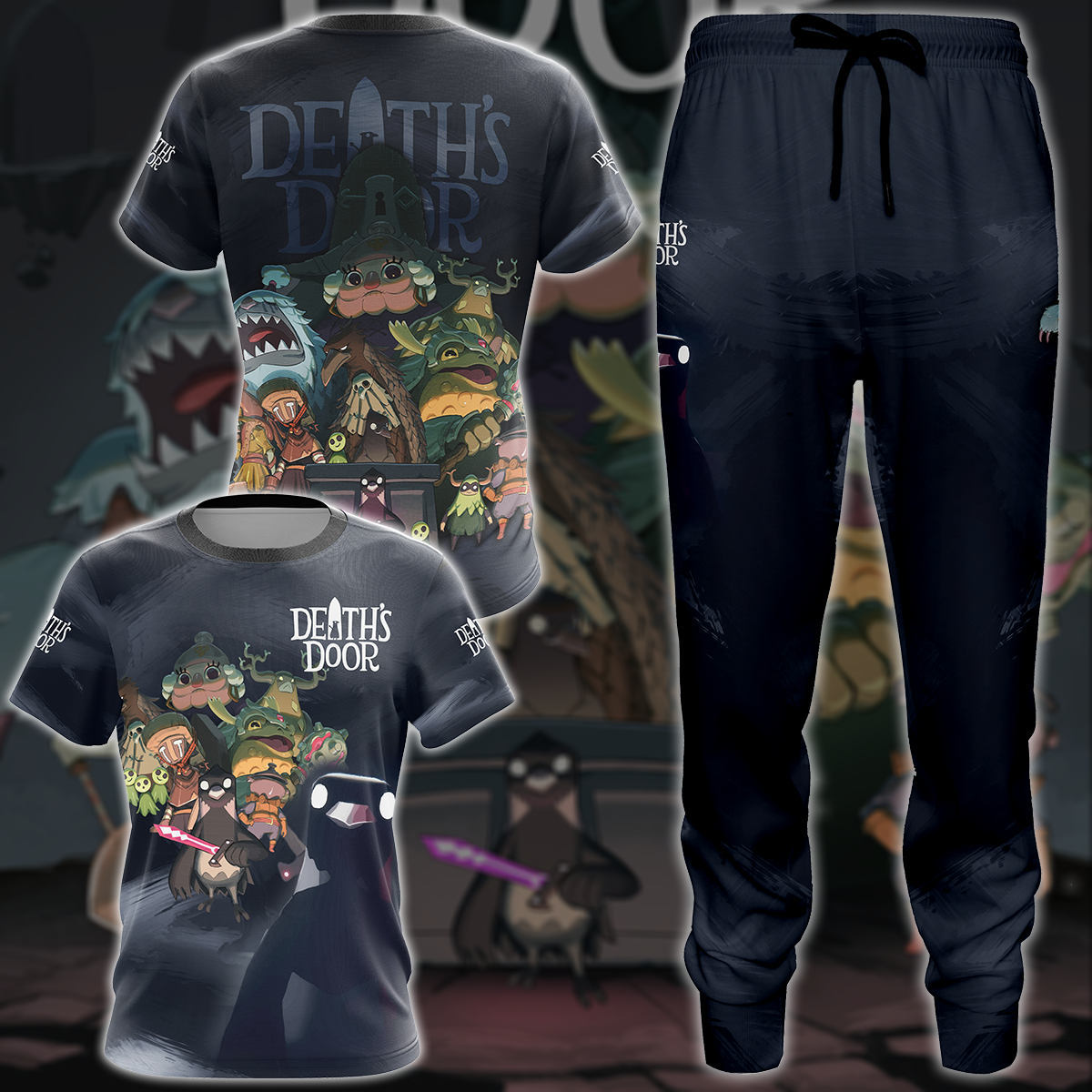 Death’s Door Video Game All-Over T-shirt Hoodie Tank Top Hawaiian Shirt Beach Shorts Joggers   