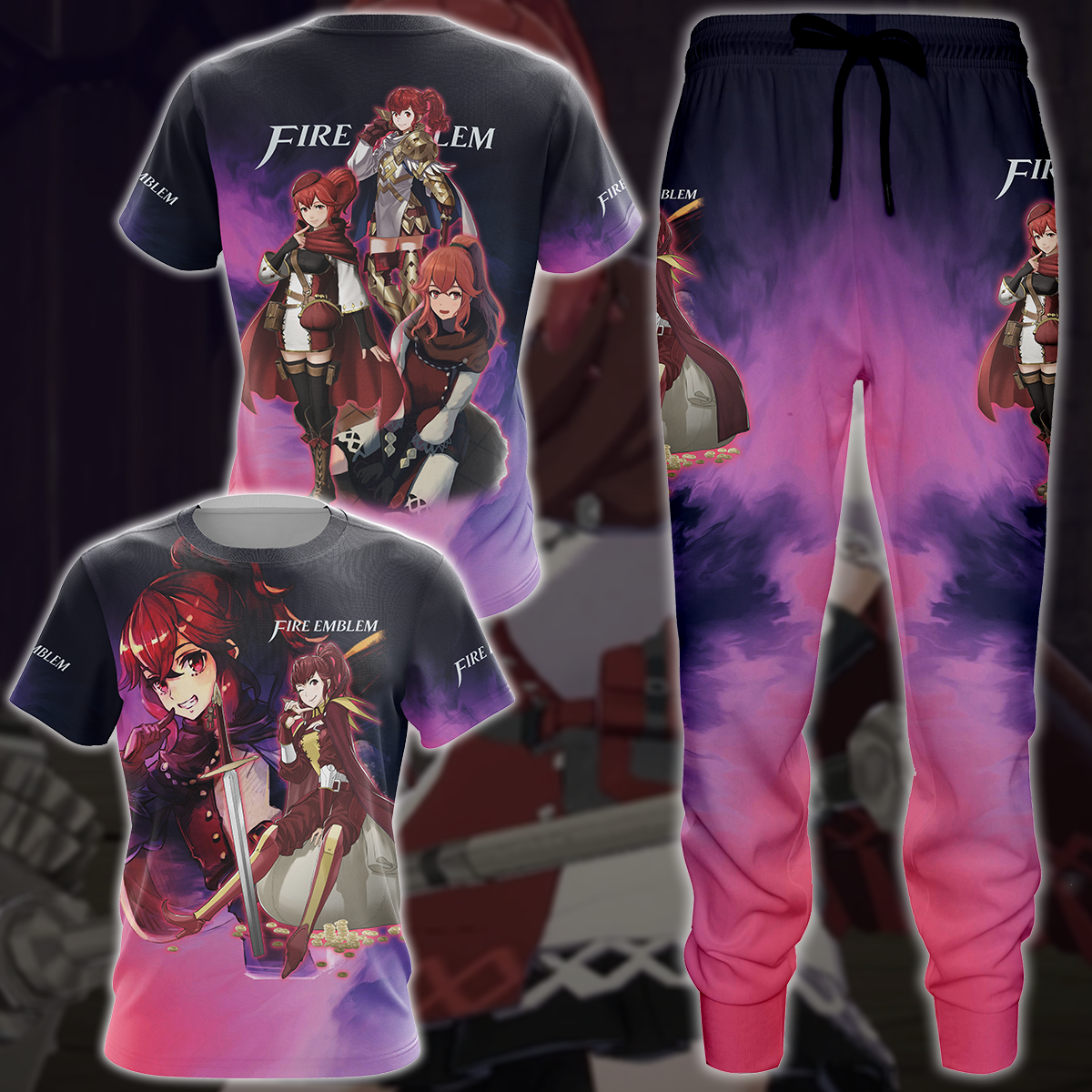 Fire Emblem - Anna Video Game 3D All Over Printed T-shirt Tank Top Zip Hoodie Pullover Hoodie Hawaiian Shirt Beach Shorts Jogger   